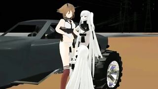 【R18 MMD】Push And Smack 【Mutsu】