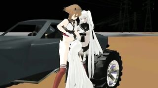 【R18 MMD】Push And Smack 【Mutsu】