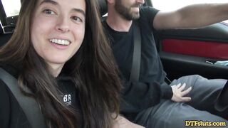 DTFsluts - Abbie Maley brunette hair outdoor wench likes jock