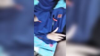 ????Nice-looking natural gal with large breasts takes it all – Vagina, Anal and Massive Spunk flow in Throat????