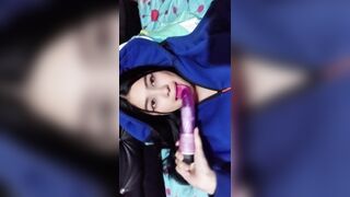 ????Nice-looking natural gal with large breasts takes it all – Vagina, Anal and Massive Spunk flow in Throat????