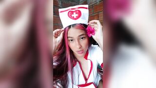 WHAT A NICIE NURSE SHOWS ME HER TWAT AND HER CUNT DO U WANNA WATCH IT?