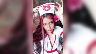 WHAT A NICIE NURSE SHOWS ME HER TWAT AND HER CUNT DO U WANNA WATCH IT?