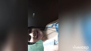 En casita tocandose el Coño what the bang riko i like