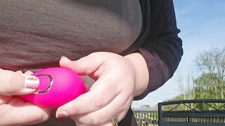 big beautiful woman VAGINA PLAY OUTSIDE - MIND THE NEIGHBOURS ????