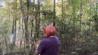 Princess Autumn and Mr. Jack O’Lantern meet in the woods.This babe sucks his stem and this chab widens his seeds