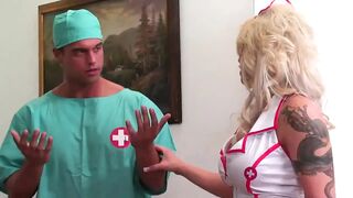 My nurse is a breasty floozy!