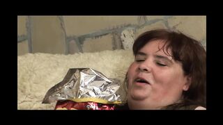 Obese Playgirl Fights for Penis