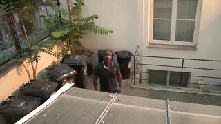 Cuckold has to see her wife slammed by a ebony stud