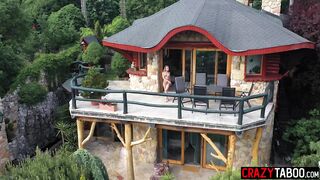 Hot hottie drank large dick and honey enjoyed hardcore anal sex