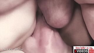 Real amateur dvp. Unfathomable creampie followed by sloppy seconds