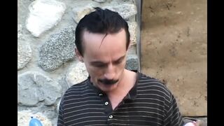 Constricted vagina gets double permeated