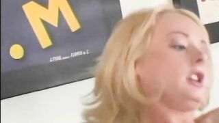Large hard shlong for the booty of a sexy golden-haired beauty