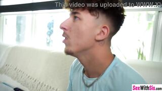 Lascivious stepsis drank large cock and hawt teen enjoyed hardcore snatch banging