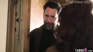 Black babysitter double banged by her boyfriend and a neighbour