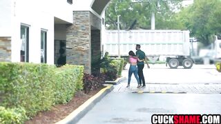 Voyeur spouse watching wife cucking him with a stranger