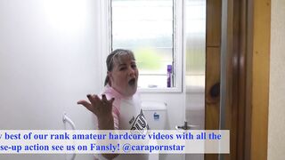 Trashy Kiwi mother I'd like to fuck retrieves and reinserts Ass Plug tail after it falls out during the time that pissing in crap-house
