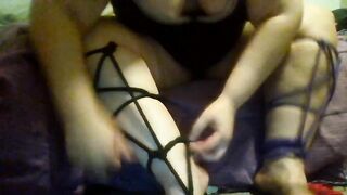 slavery tutorial, pentagram calf tie