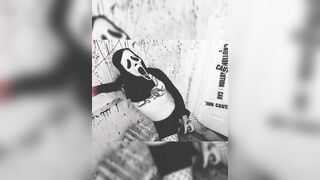 Ghostface Masturbating in Shower Horror Porn