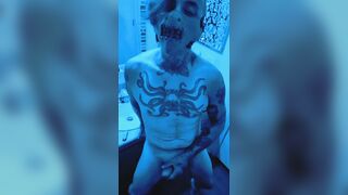 Masturbating & Wax Play in Hannibal Mask