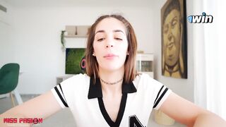 POV titsfuck & sloppy oral pleasure with creamy cum-in-throat ending - Miss Pasion