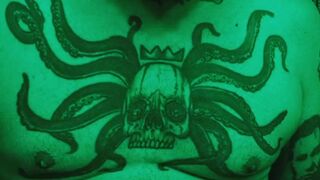 Playing with my Schlong in Green Light