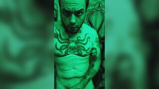 Playing with my Schlong in Green Light