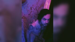 Moody Shower Masturbation