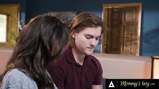 MAMA'S HUNK - Lascivious Freya Parker Invites Her BF's Stepmom Penny Barber To A Wild 3some