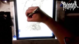 This babe Sucked The Soul Outta My Nuts for a Gigantic Load w/ Xray Vision - Drawing Timelapse by Drenched