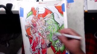 The Joker Teaching the Ropes to His Protege ? Drawing Timelapse