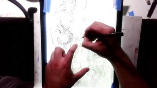 The Joker Teaching the Ropes to His Protege ? Drawing Timelapse