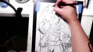 The Joker Teaching the Ropes to His Protege ? Drawing Timelapse