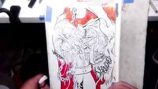 The Joker Teaching the Ropes to His Protege ? Drawing Timelapse