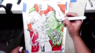 The Joker Teaching the Ropes to His Protege ? Drawing Timelapse