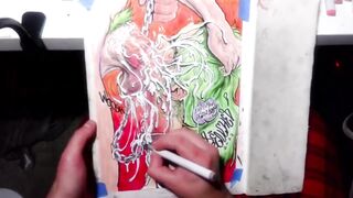 The Joker Teaching the Ropes to His Protege ? Drawing Timelapse