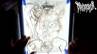 When This babe Manages to Fit Your Ramrod & Balls in Her Throat at The Same Time - Ejaculation Drawing Timelapse