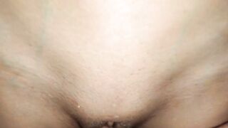 WOW! - Russian teen beauty and chap cumming on her abdomen