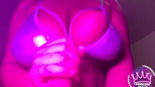 POV Breasty large tit black sweetheart strokes u off JOI / OF @princessikigaii free OF @spoiledikigaii