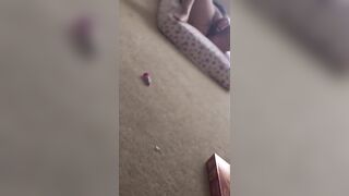 Alone with BBC sex-toy