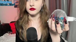 ASMR Vampire eating, nails, plastic and stones