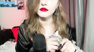 ASMR Vampire eating, nails, plastic and stones