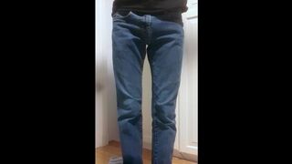 Male pissing his jeans!