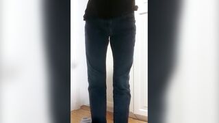 Male pissing his jeans!