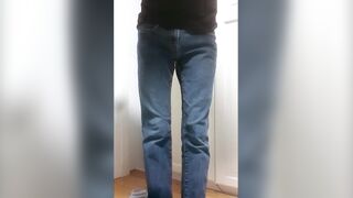 Male pissing his jeans!