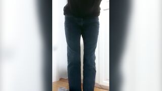 Male pissing his jeans!