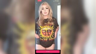 FLOOZY PIERCEDNOODLE FLASHES HER MELONS ON CAMERA