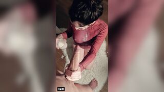 Real Amateur College Beauty SLOPPY Gagging Mouth Screw