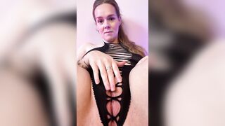 Sliding my fingers over my moist twat