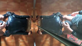 mother I'd like to fuck chairtied, throatfucked with ring gag and throatpie